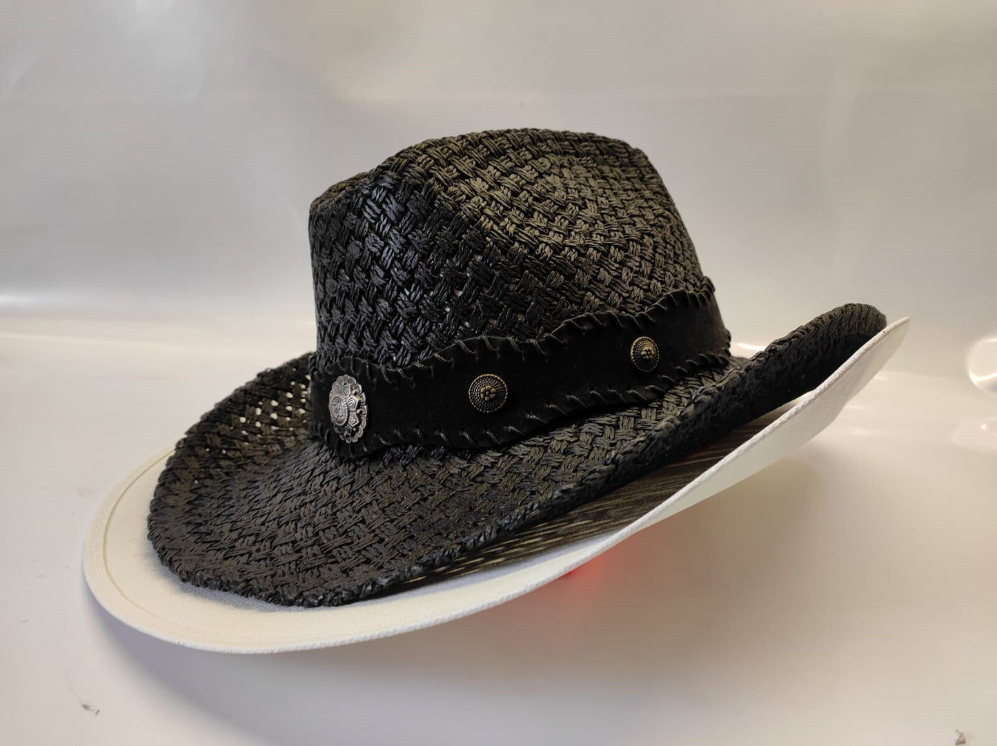 Smithbilt Black & White Cowboy Hat Made For The Calgary Stampede Size- Medium