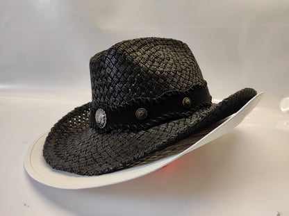 Smithbilt Black & White Cowboy Hat Made For The Calgary Stampede Size- Medium