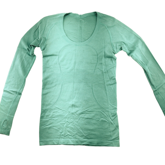 Lululemon Women’s Long Sleeve Running Yoga Top Shirt Teal