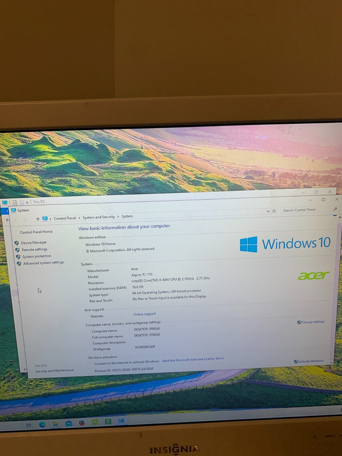 Acer Aspire ATC-710-EB61 Desktop PC – Intel i5, 16GB RAM, 3TB HDD, Windows 10