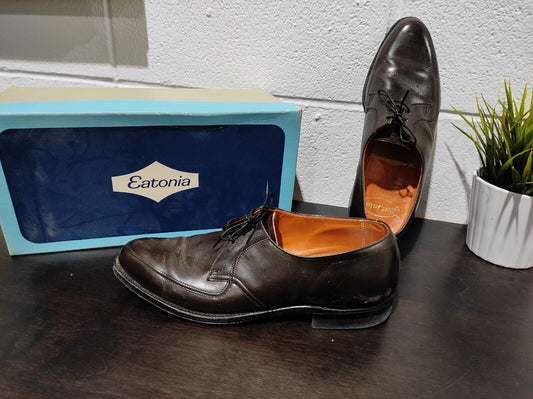 Eatonia Brown Men's  Longwing Wingtip Shoes Brogue Derby Vibram Goodyear Welted