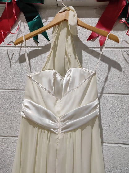 Nu-Mode Blanche White Maxi Dress Size S