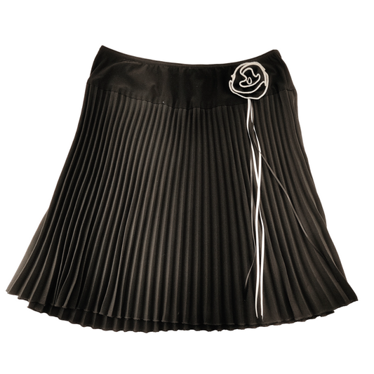 Vintage Jessica Petite Pleated Skirt with Flower Size 12