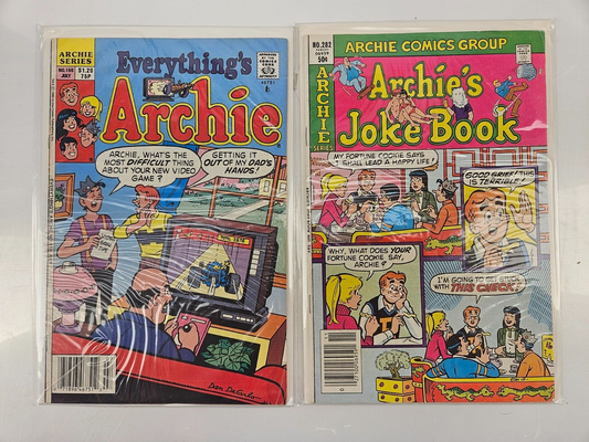 Archie's Joke Book Magazine #150 & #282 - Archie Series Comics Bundle