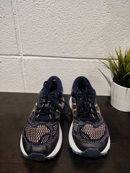 Asics Gel-Kayano 26 Navy Blue Gold Running Shoes 1012A457 Women Size 9 FlyteFoam