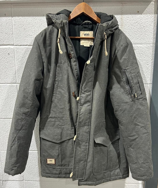 Vans Men's Talavera Full Zip Insulated Hooded Water Resistant Jacket Medium