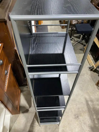 Black Tall Standing Bookshelf