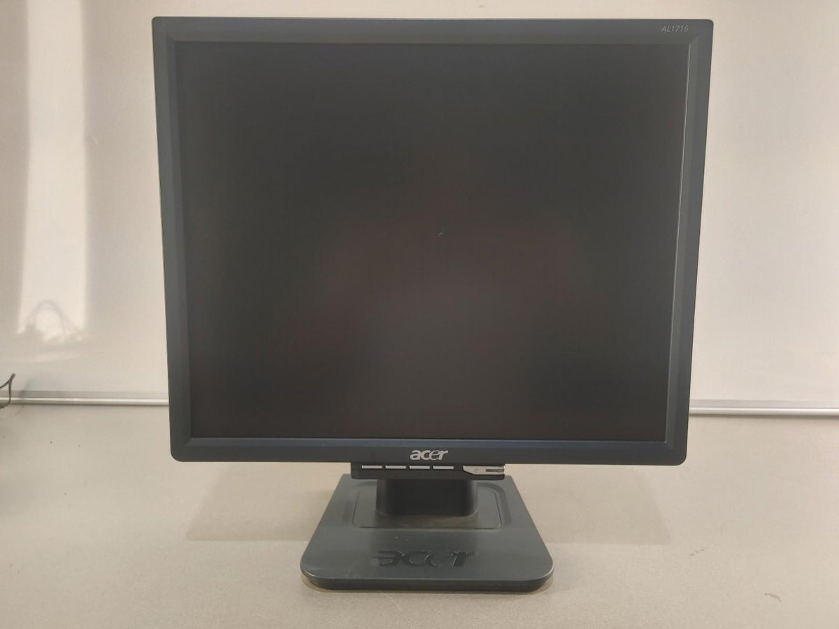 Acer AL1716 5:4 17inch LCD Monitor VGA Only Black Fair Condition