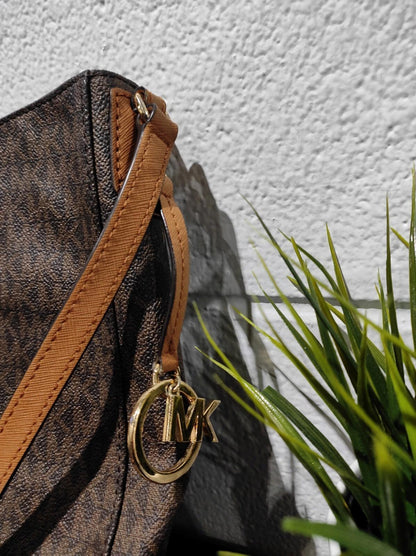 MICHAEL KORS Shoulder Bag PVC BRW Allover Pattern