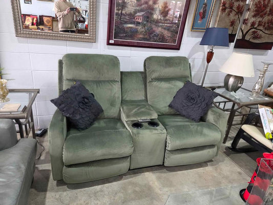 Green La-Z-Boy 2-Seat Power Recliner Loveseat