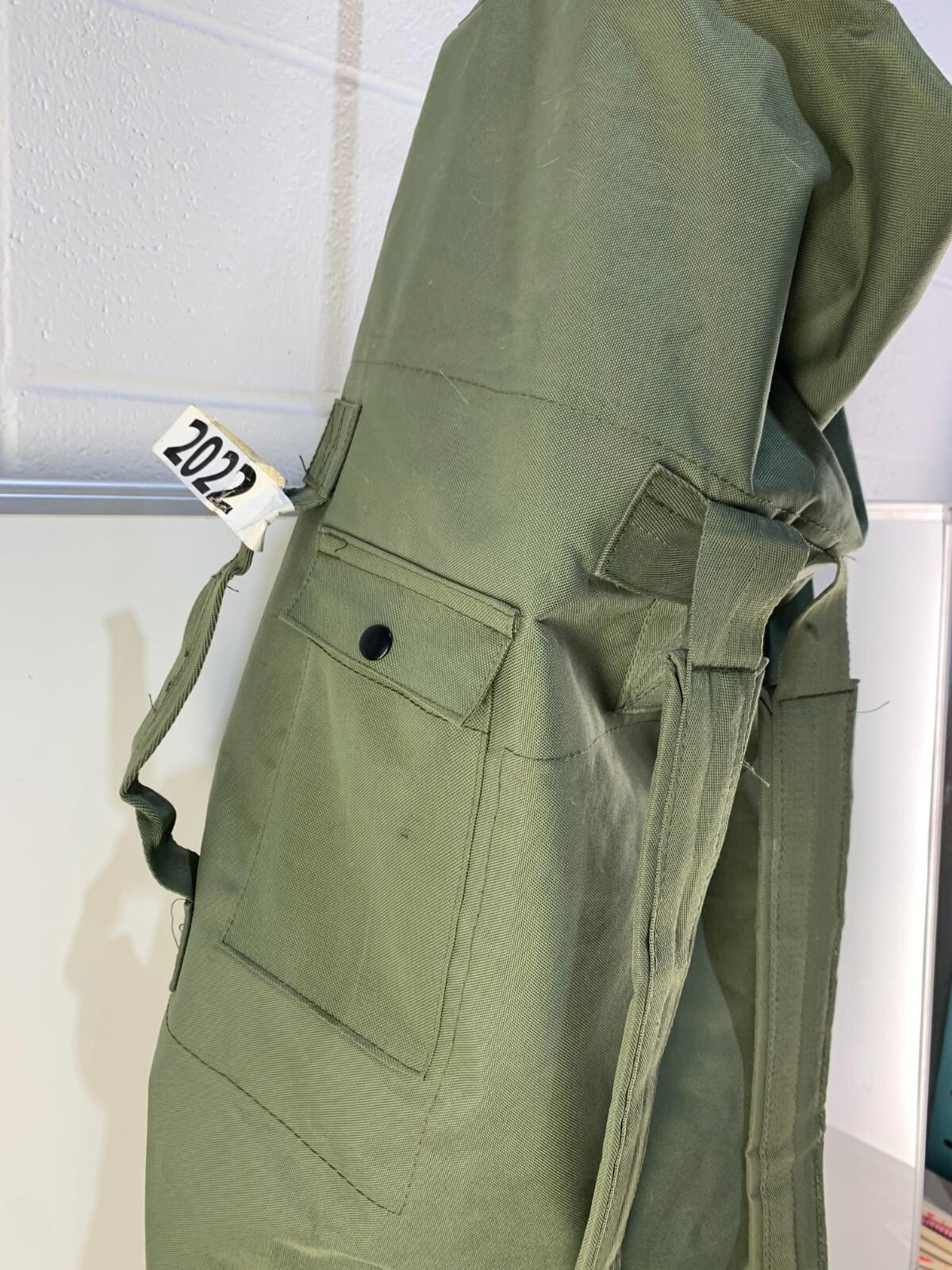 Large Canvas Duffle Bag US Military Issue Backpack w/Straps Handle