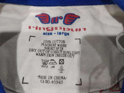 Ringspun France 03 G204 100% Cotton T-Shirt White Size Large