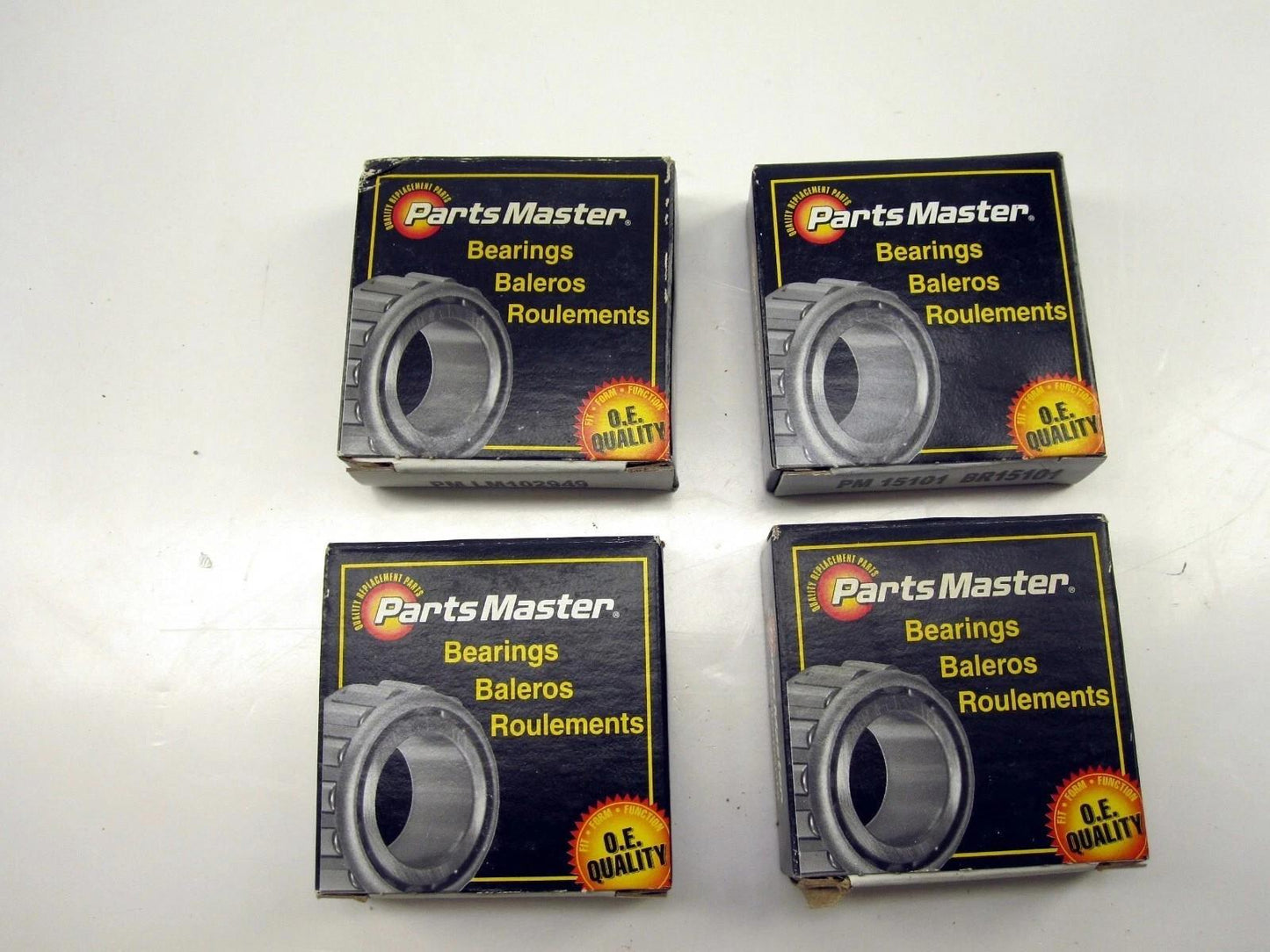 Pair of Parts Master 15101 BR15101 & Pair of LM102949 ROLLER BEARING