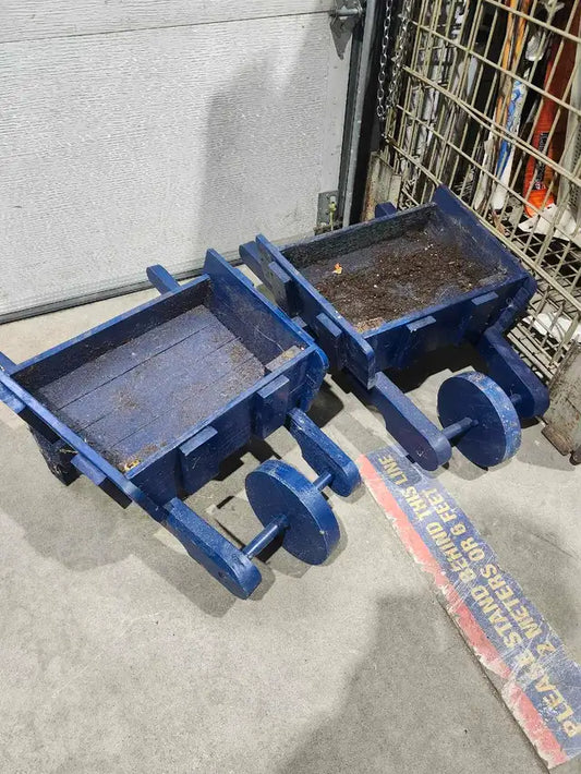 Wooden Wheelbarrow Planter - 2 Available