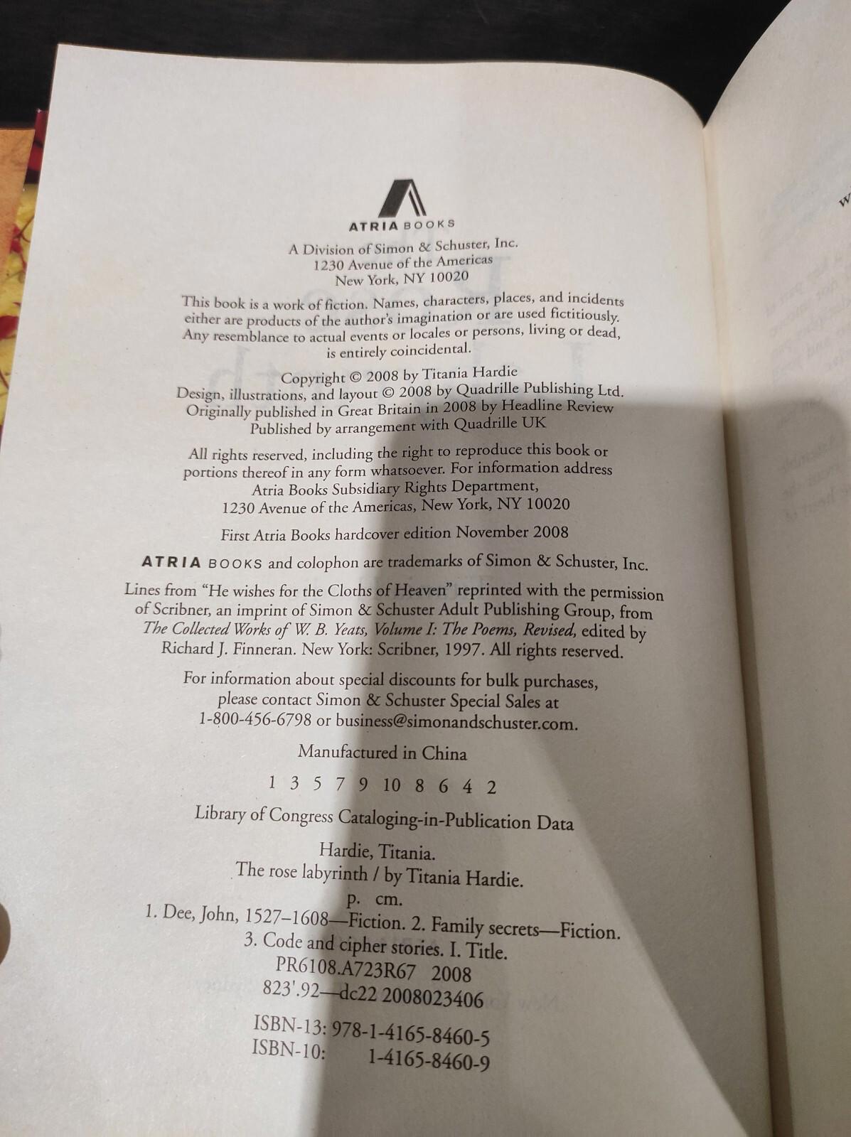 The Rose Labyrinth - Hardcover By Hardie, Titania