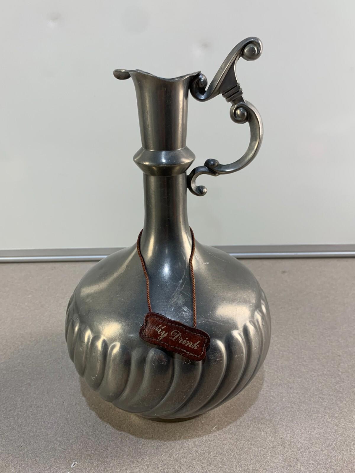 Antique carafe ewer reines zinn edeltin pure pewter real pewter Holland