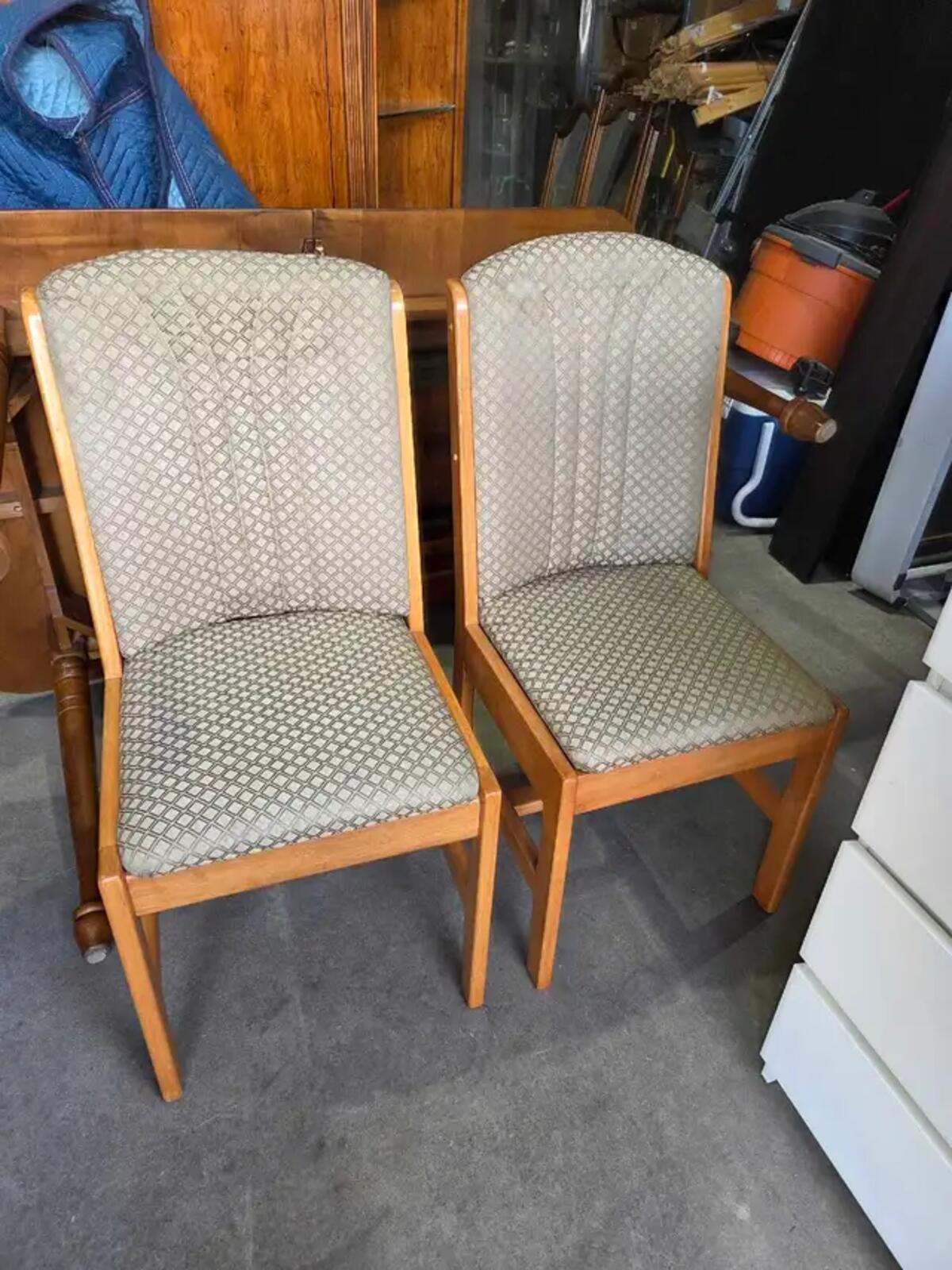 Wooden Dining Chairs with Storage - 5 Available