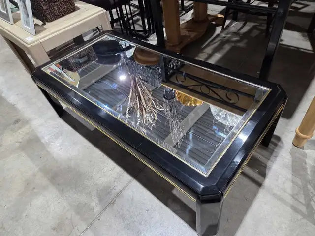 Black Mirrored Coffee Table