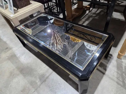 Black Mirrored Coffee Table