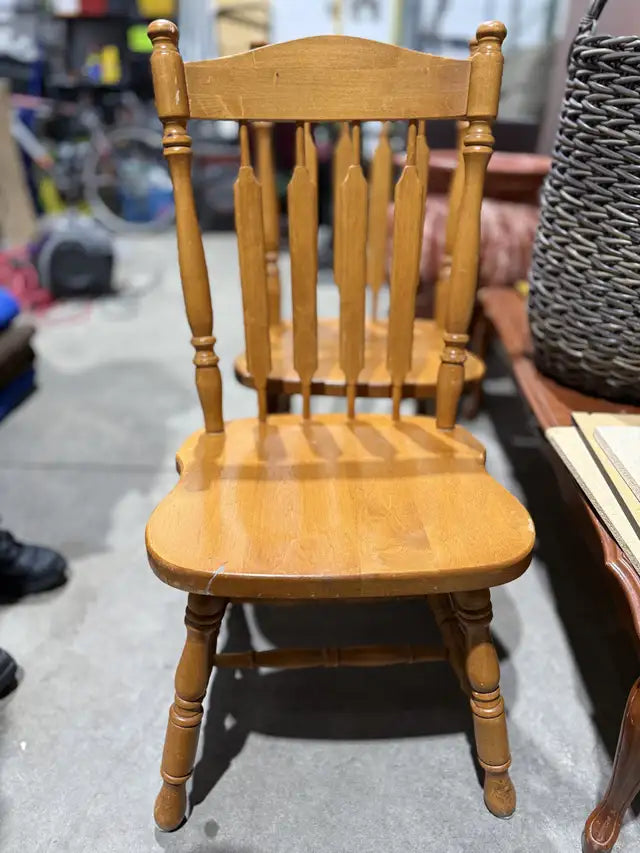 Vintage Wooden Chairs (Set Of 2)
