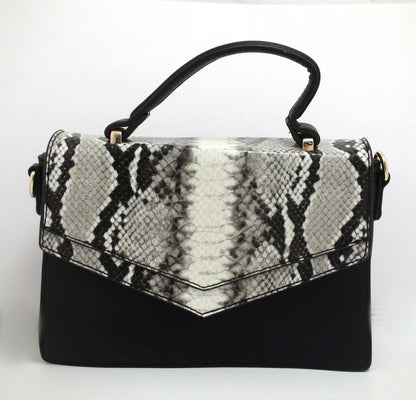 Mia & Luca Black and Snake Small Purse