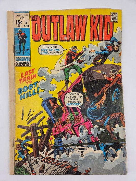 Marvel The Outlaw Kid # 5 Bronze Age Comic Book