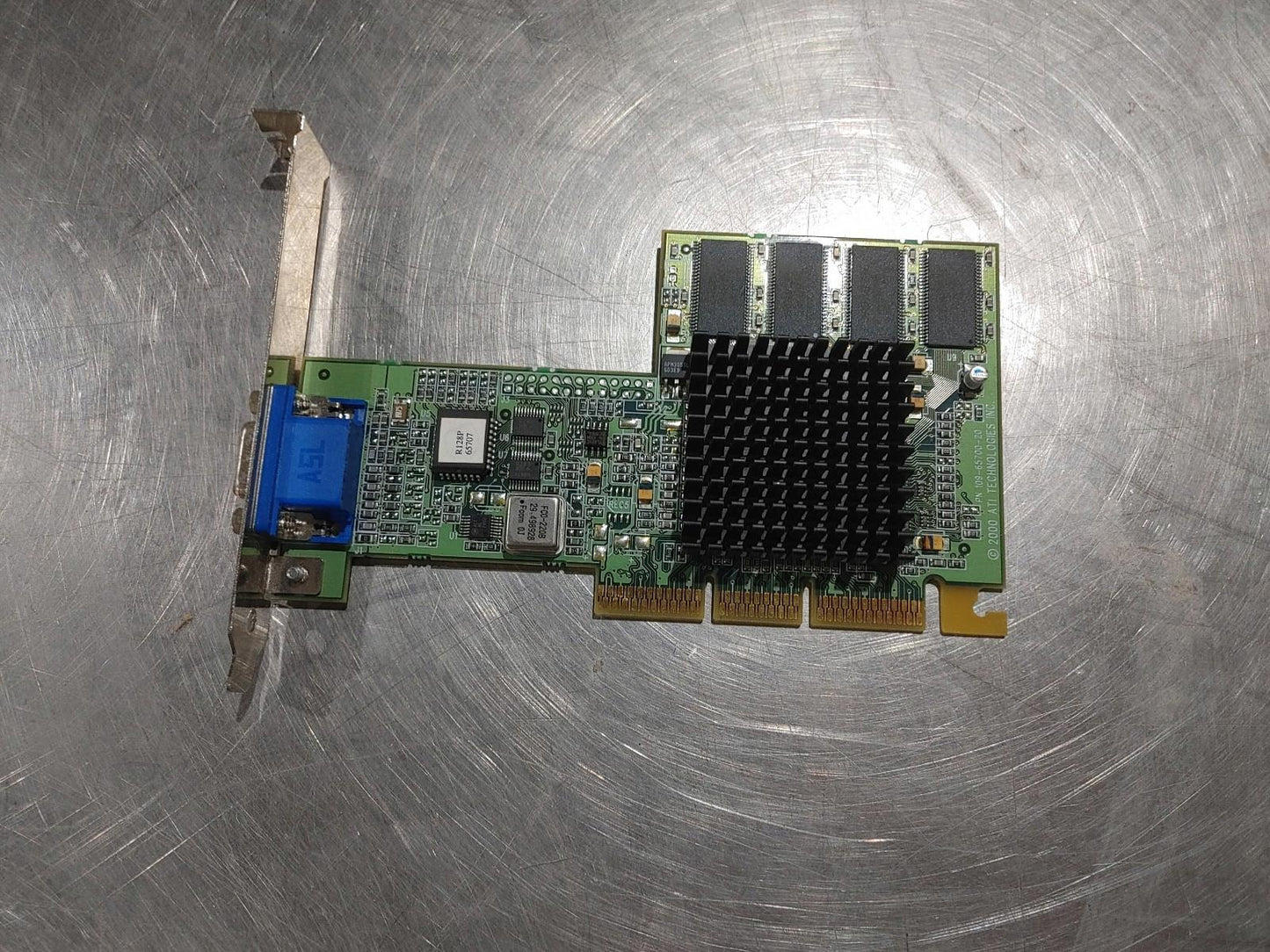 Good Condition ATI Rage 128 Pro Graphics Card Green Untested