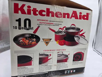 Brand New! KitchenAid 10-Piece Cookware Set