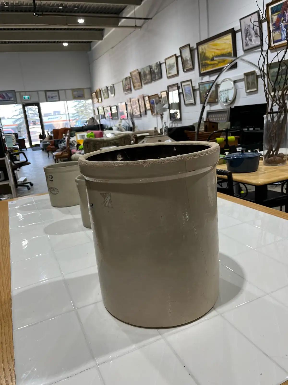 Large Vintage Style Ceramic Planter