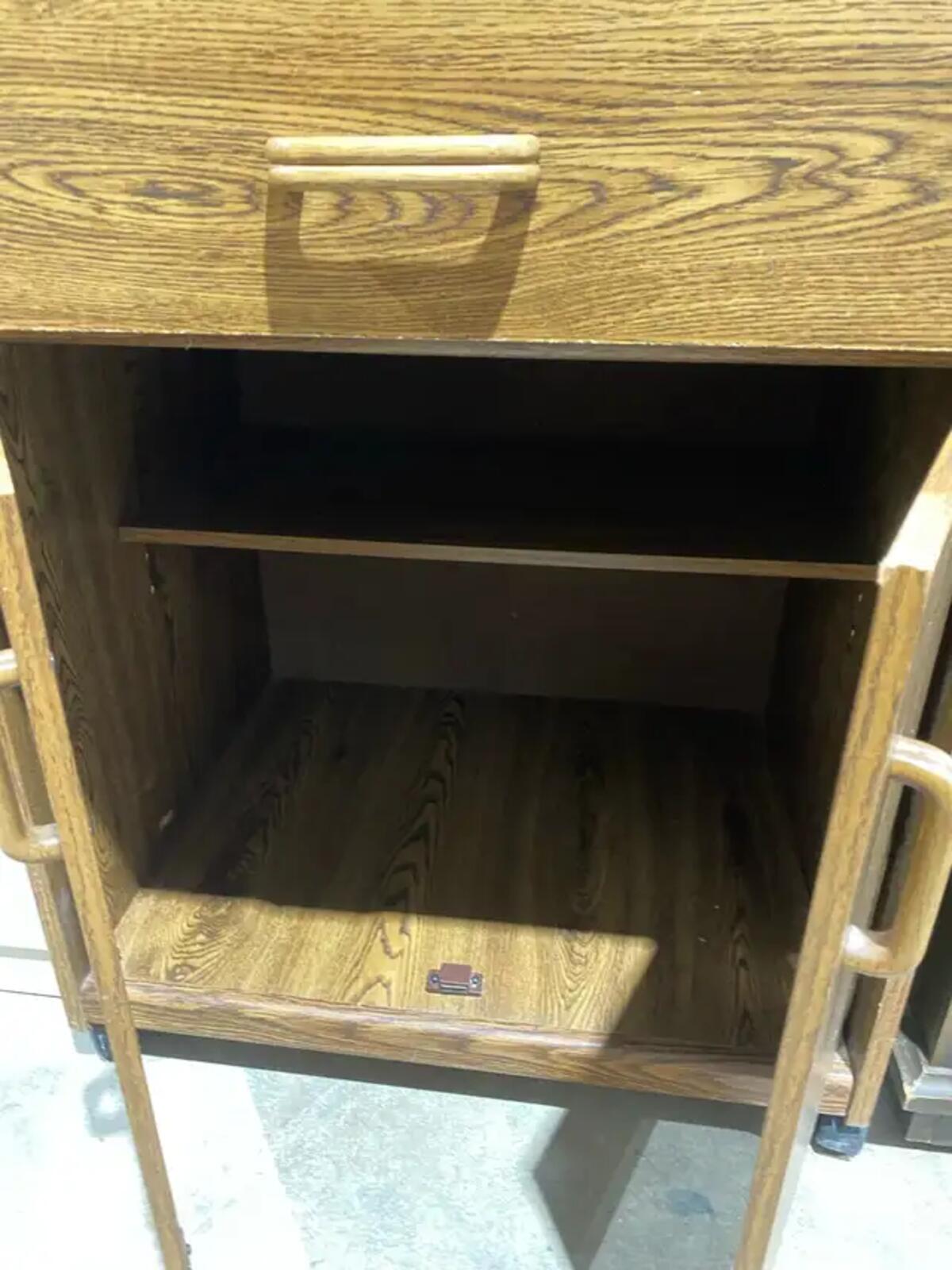 Small Cabinet with Drawers and Wheels
