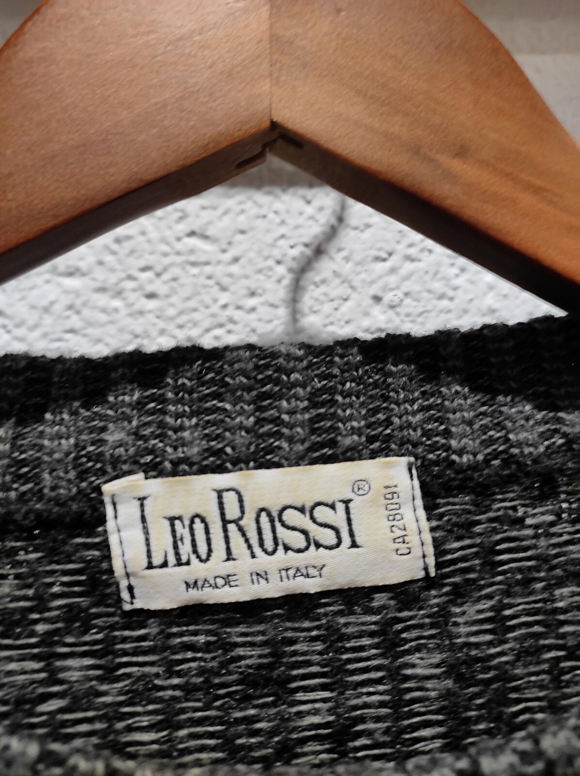 Leo Rossi Made in Italy Men's Sweater Henley Merino Wool