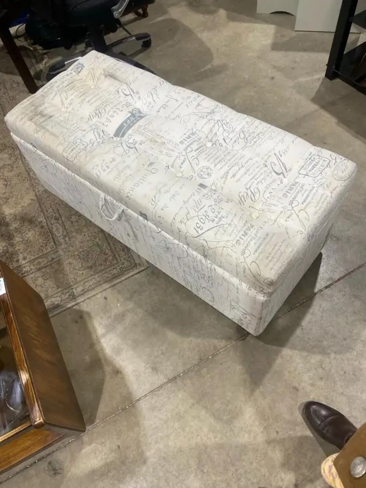 Large Storage Ottoman