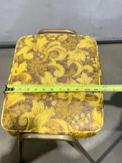 Vintage Yellow/Gold Retro Stool