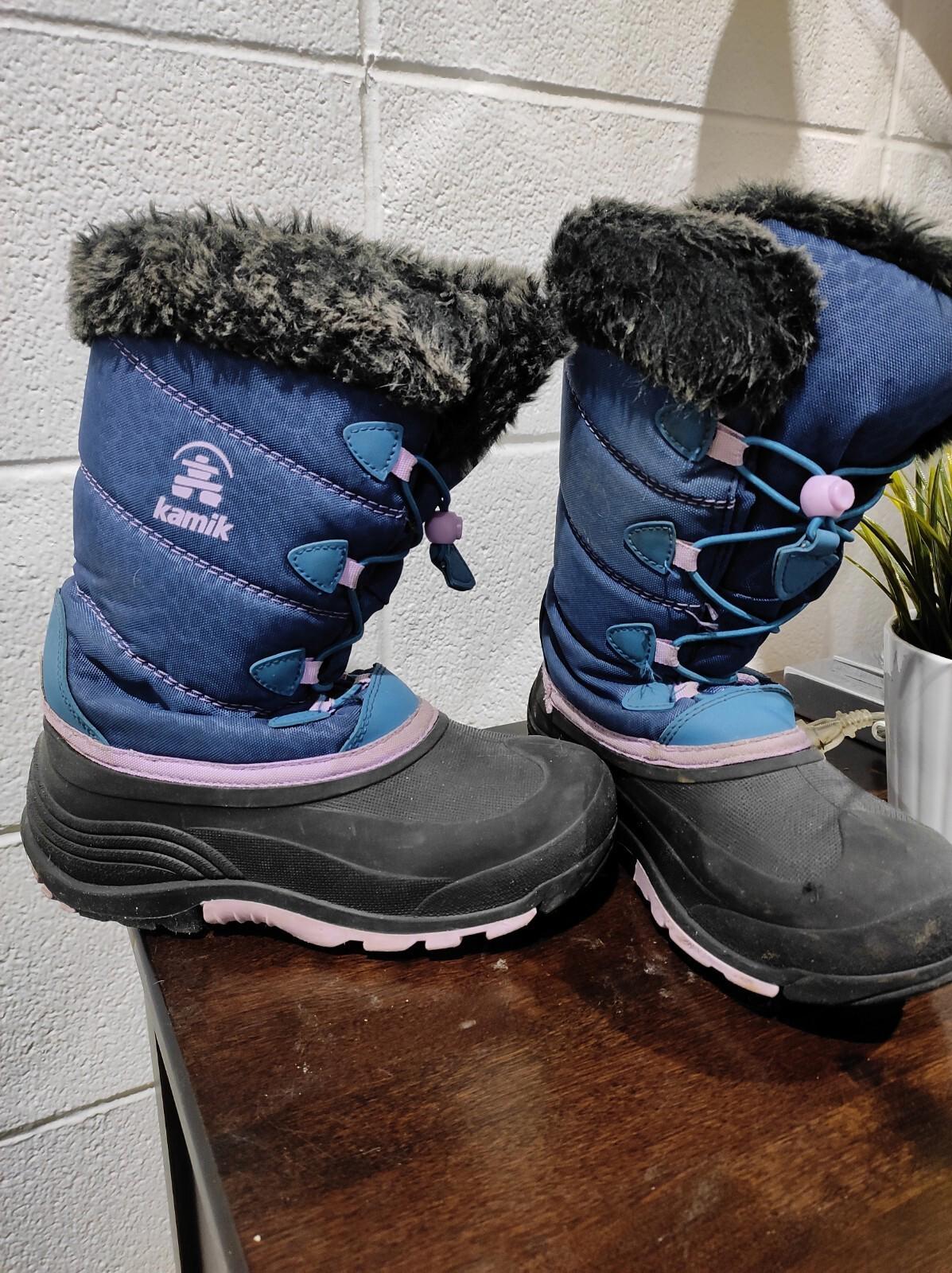 Kamik Waterbug 4 Kid's Winter Boots, LT Navy Purple