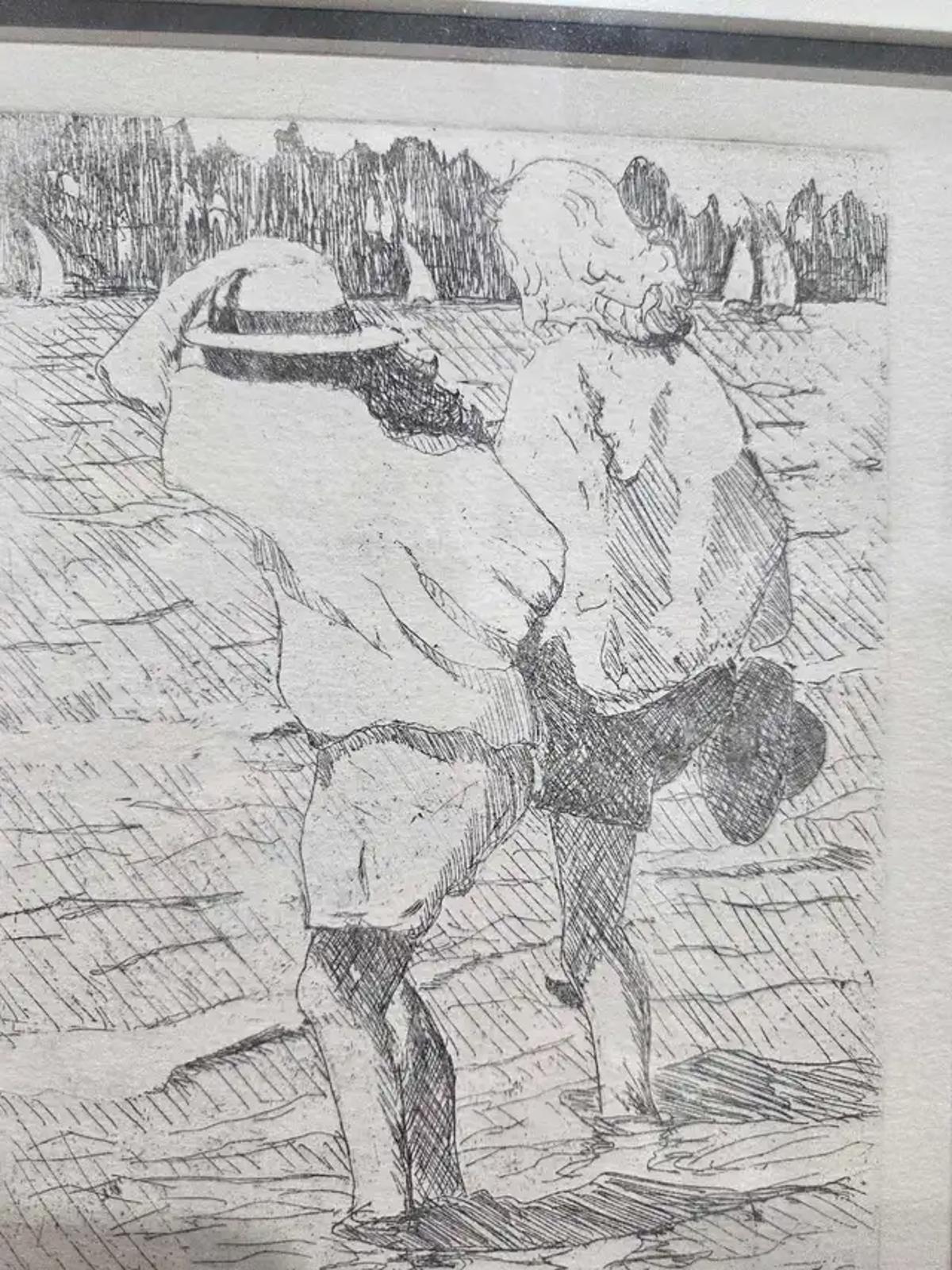 "Seabreeze" Etching Art by Canadian artist Ron Hedrick - 18/75