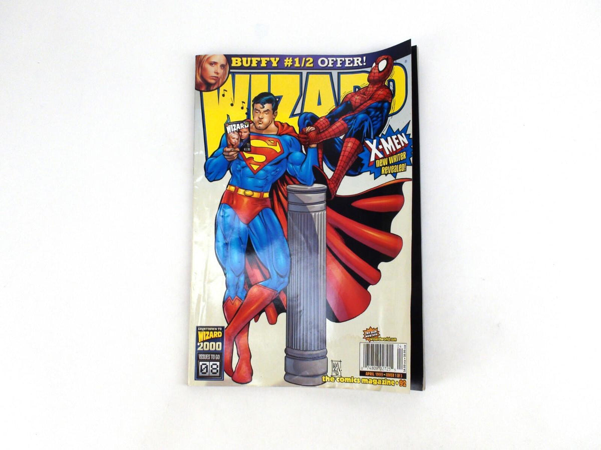WIZARD Magazine April 1999 Issue 92 - Spiderman & Superman