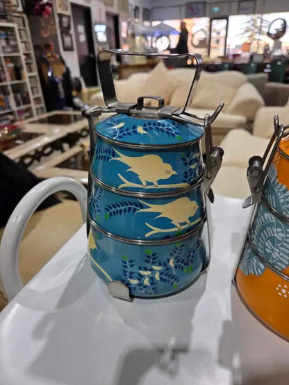 Enamel Tiffin Food Carriers