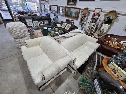 Vintage Cream Loveseat