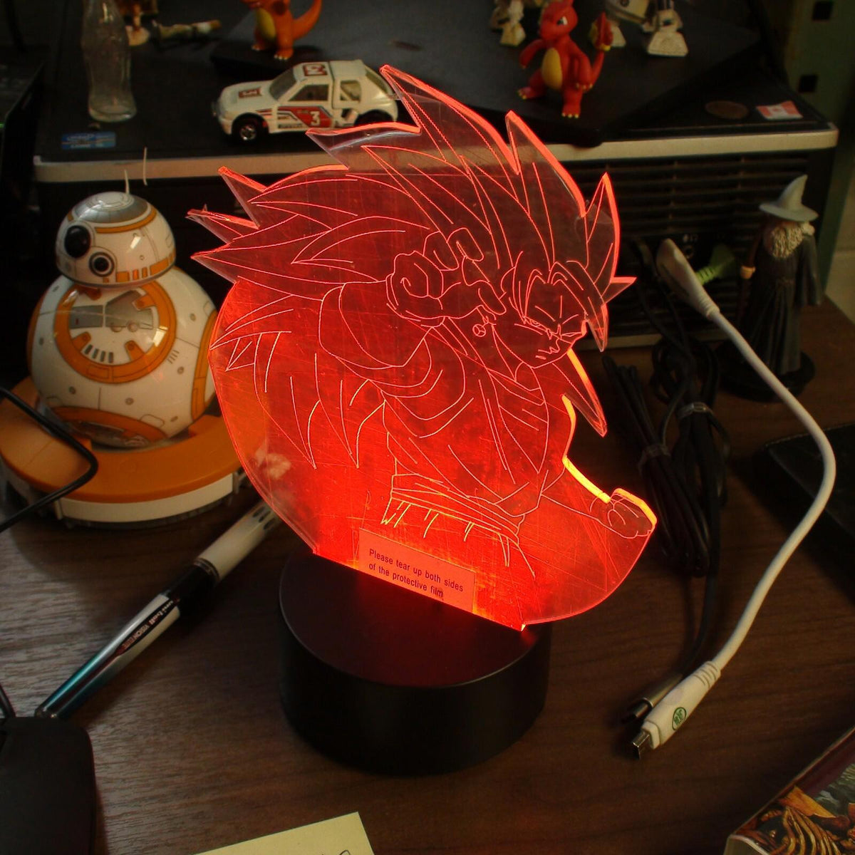 Dragon Ball Z - 2D/3D Night Light - Vegito Super Saiyan 3 - Character & Stand
