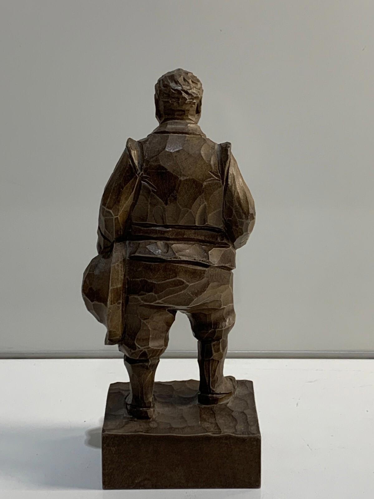 Vintage Ouro Arteania Carved Wood Sancho Panza Figure Made in Spain