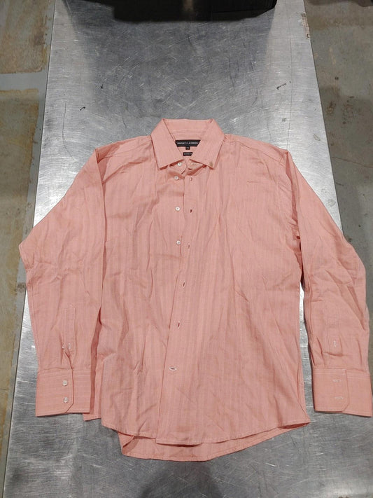 Brand New Haight & Ashbury Orange/Pink Button-down Shirt Size XL Classic Fit