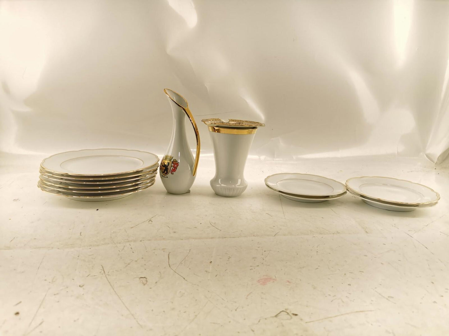 Bavaria Germany Plates & Creamer.