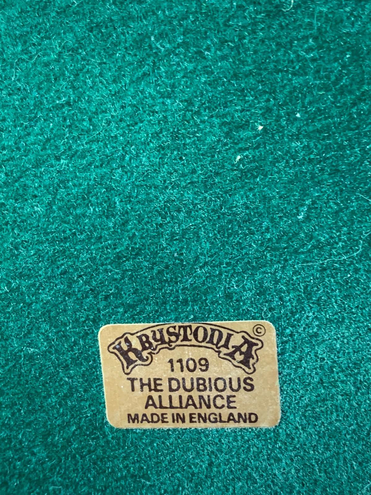 KRYSTONIA COLLECTOR'S #1109 THE DUBIOUS ALLIANCE #246 OF 5000 STOKE ON TRENT