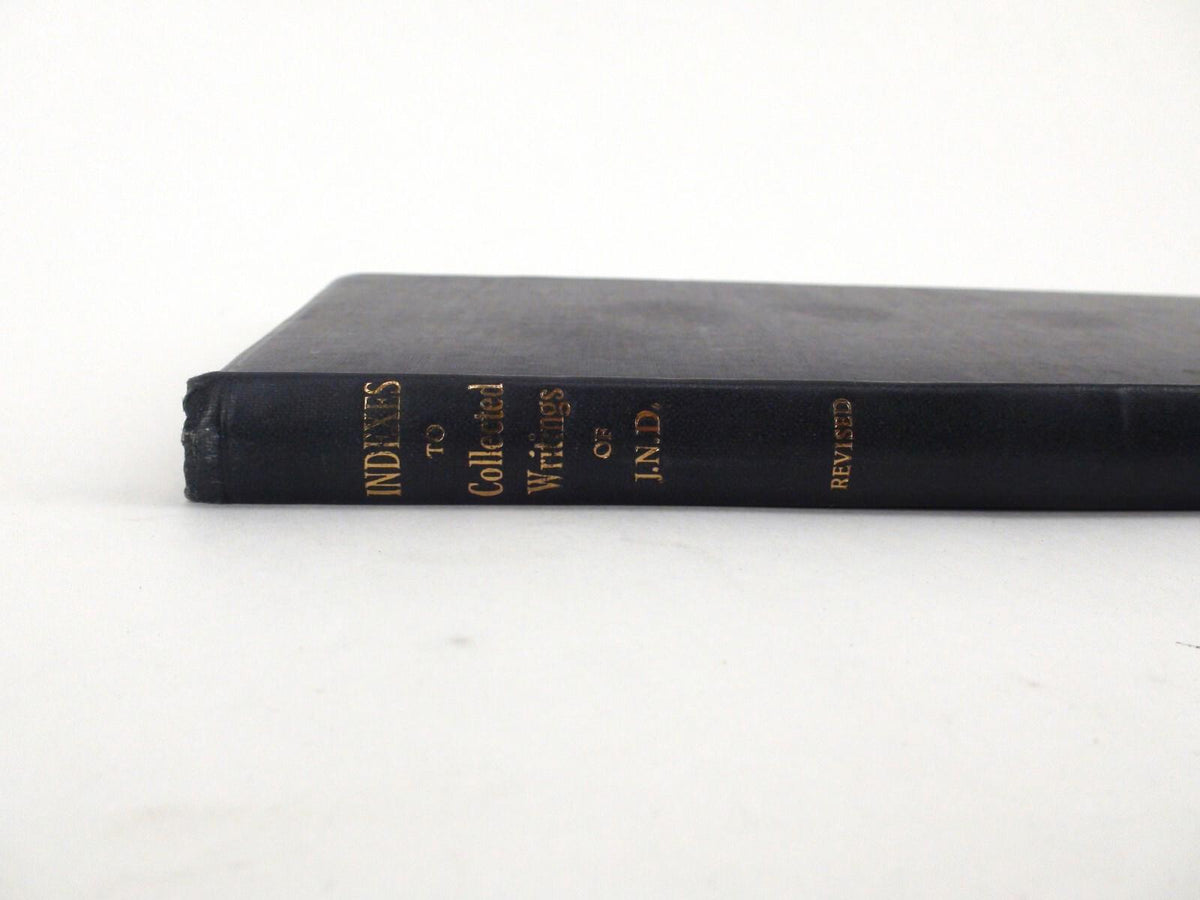 Indexes To Collected Writings Of J.N.D. Black Cover, J.N. Darby