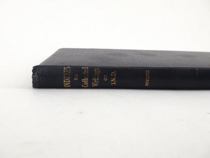 Indexes To Collected Writings Of J.N.D. Black Cover, J.N. Darby