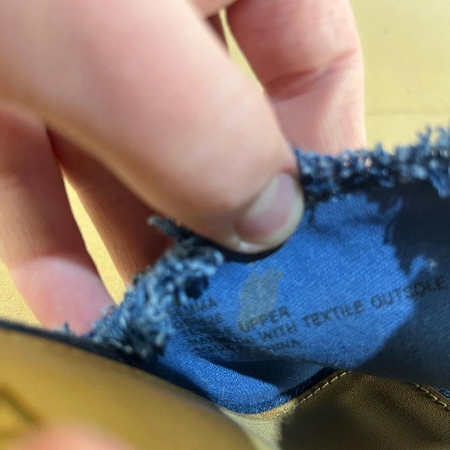 MIA Women's Frayed Denim Mules Size US 6