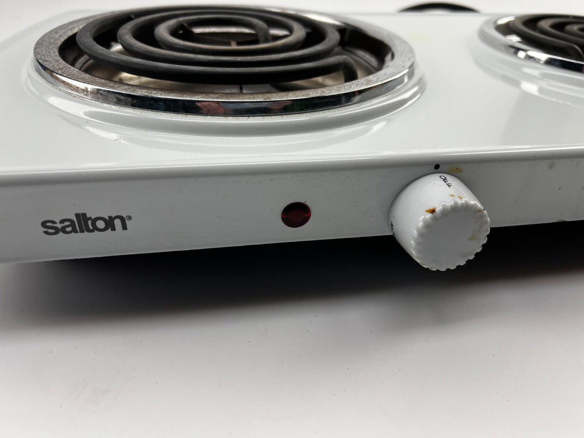 Salton Stainless Steel Portable Double Cooktop