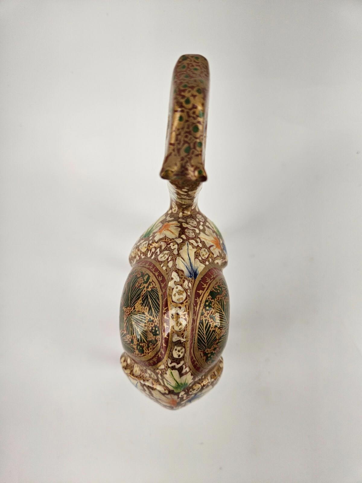 Figurine de chameau en bois de 6,5 po peinte à la main