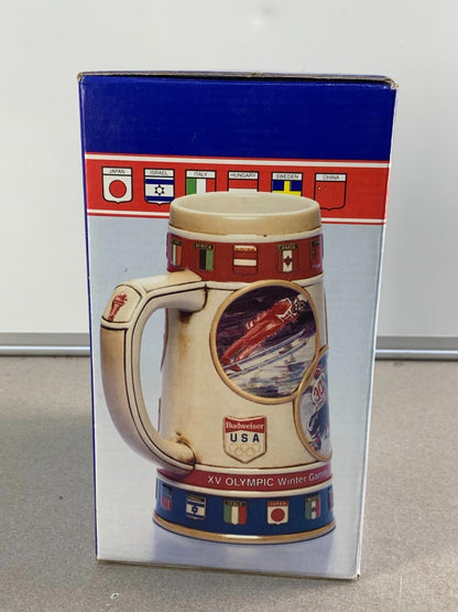 1988 Budweiser Beer Stein Mug Calgary Winter Olympics NIB