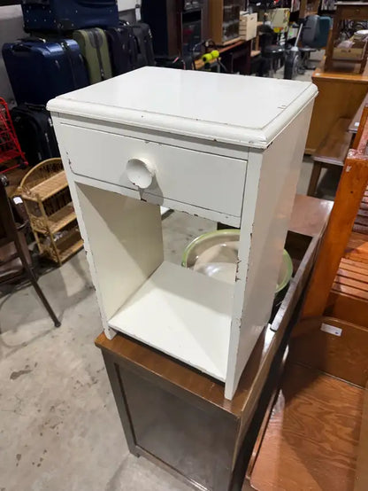 White Wooden Side Table